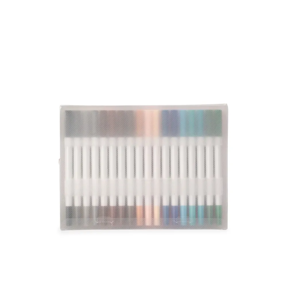 Kit Canetinhas Ponta Dupla 36 Cores 