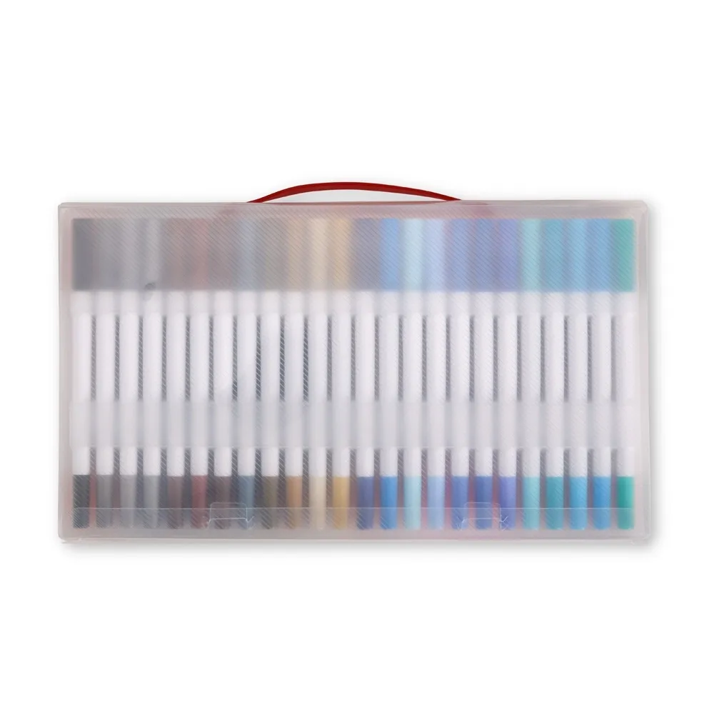 Kit Canetinhas Ponta Dupla 72 Cores
