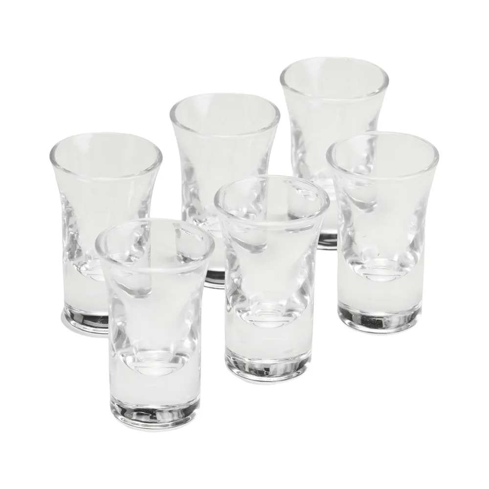 Kit Copo Vidro 30ml 6 Peças