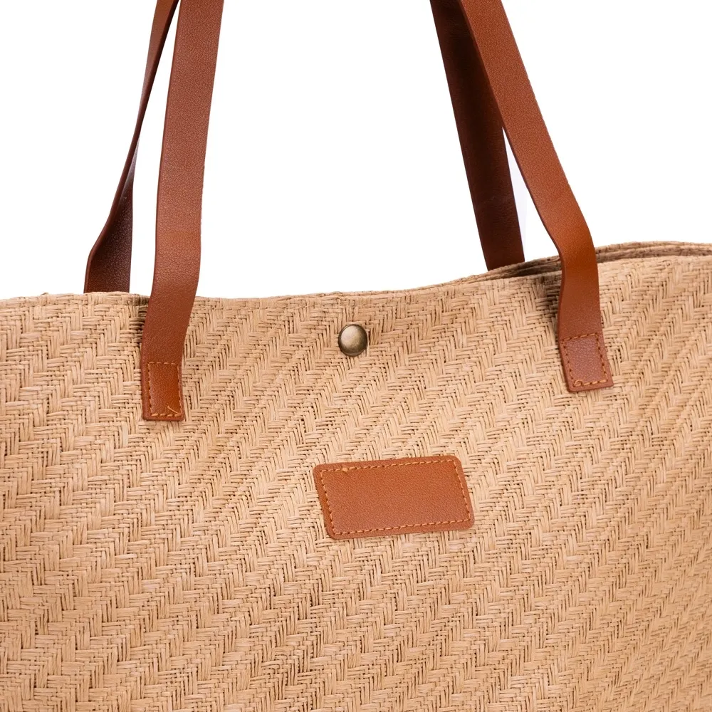 Bolsa Palha Trançada 