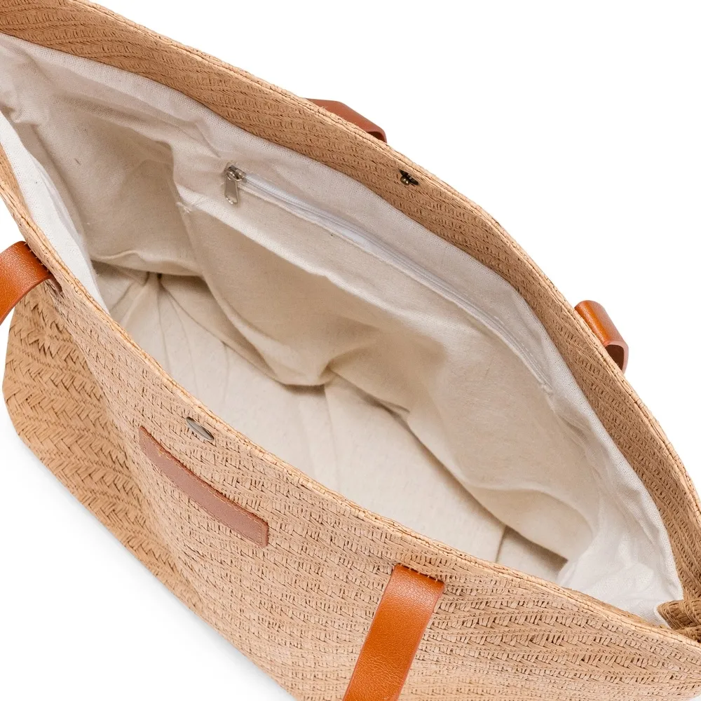 Bolsa Palha Trançada 