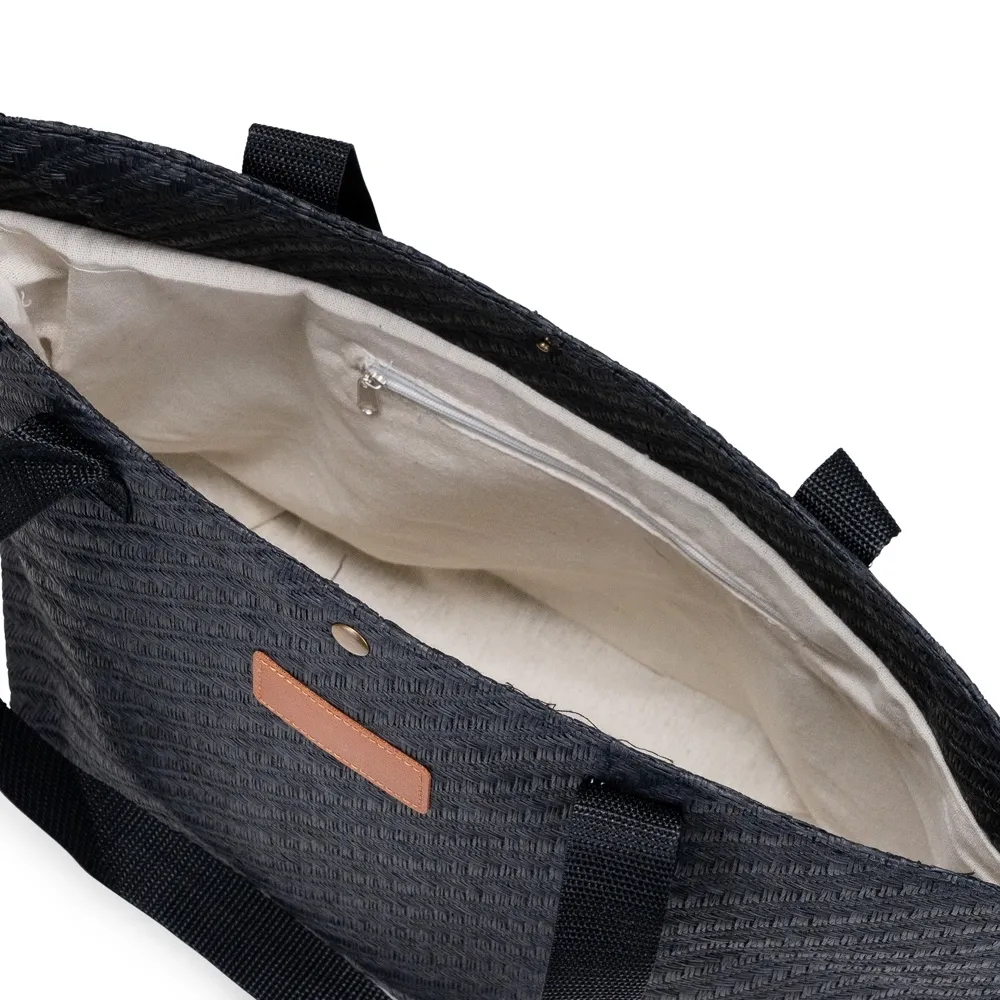 Bolsa Palha Trançada 