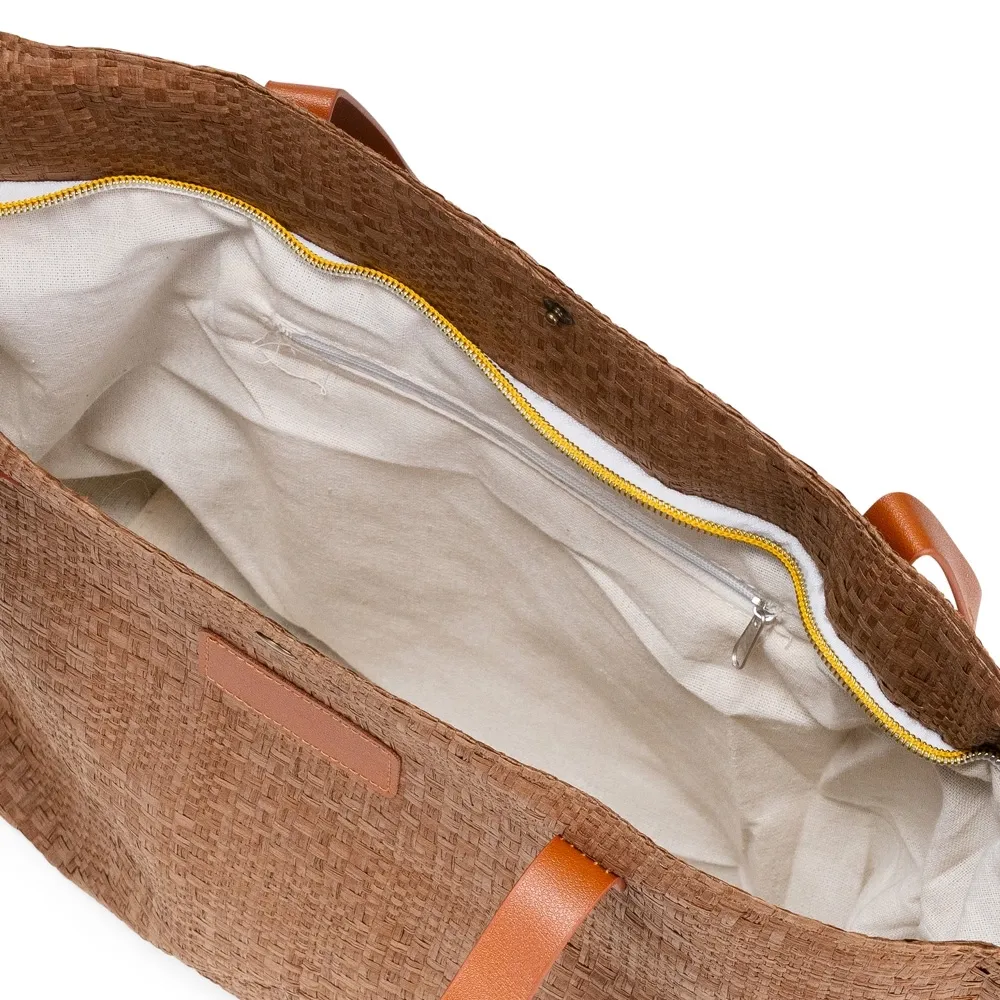 Bolsa Palha Trançada 