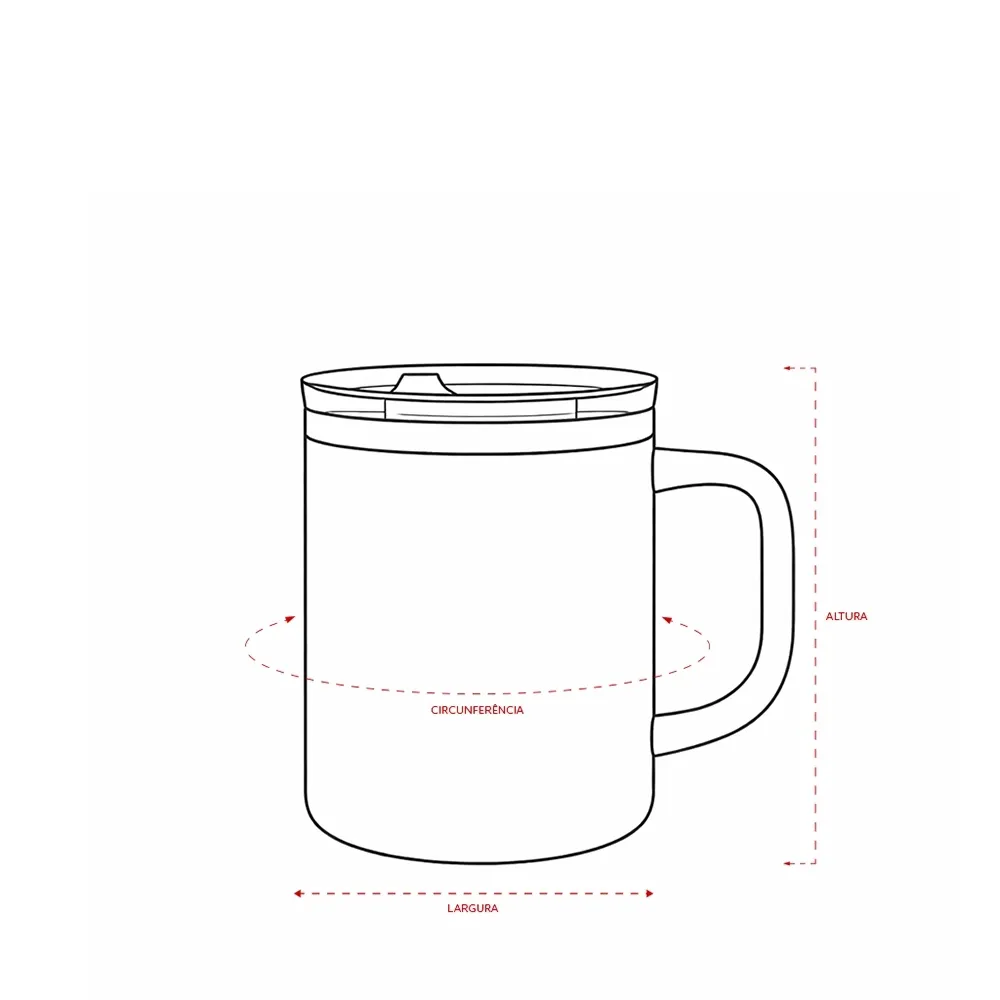Caneca Parede Dupla 450ml