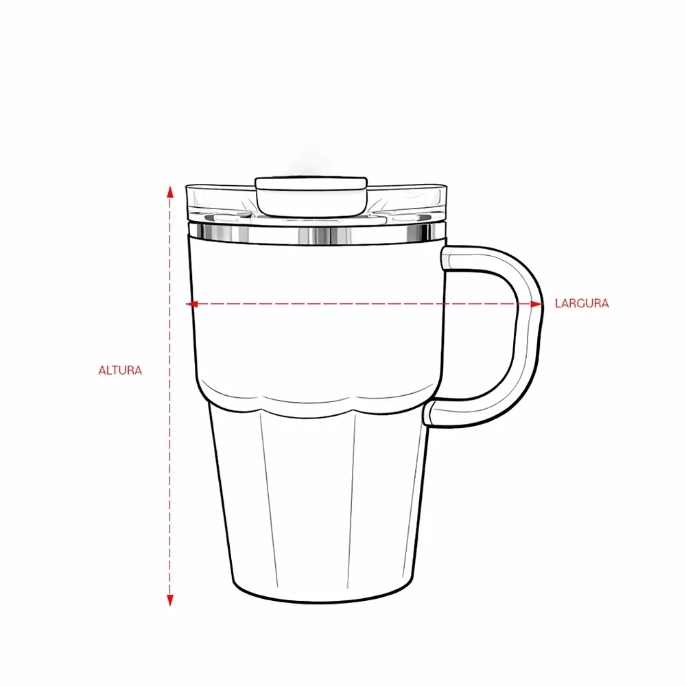 Caneca Parede Dupla 550ml