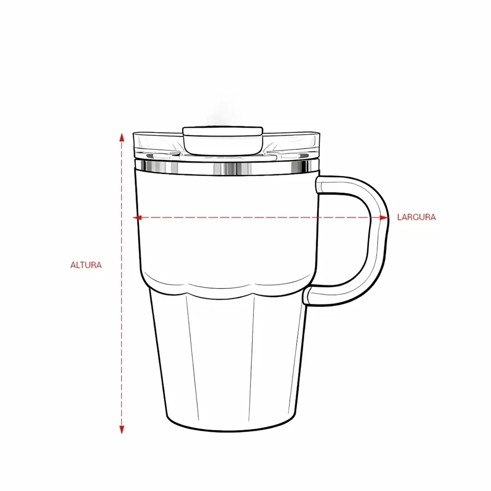 Caneca Parede Dupla 550ml