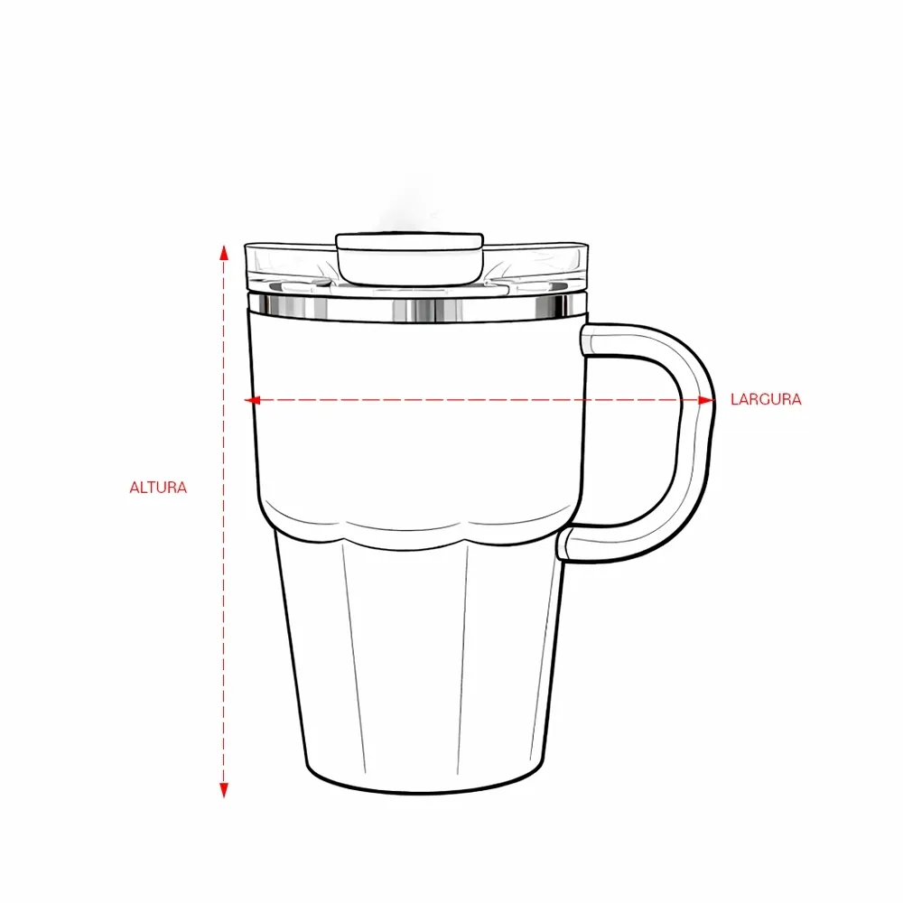 Caneca Parede Dupla 550ml