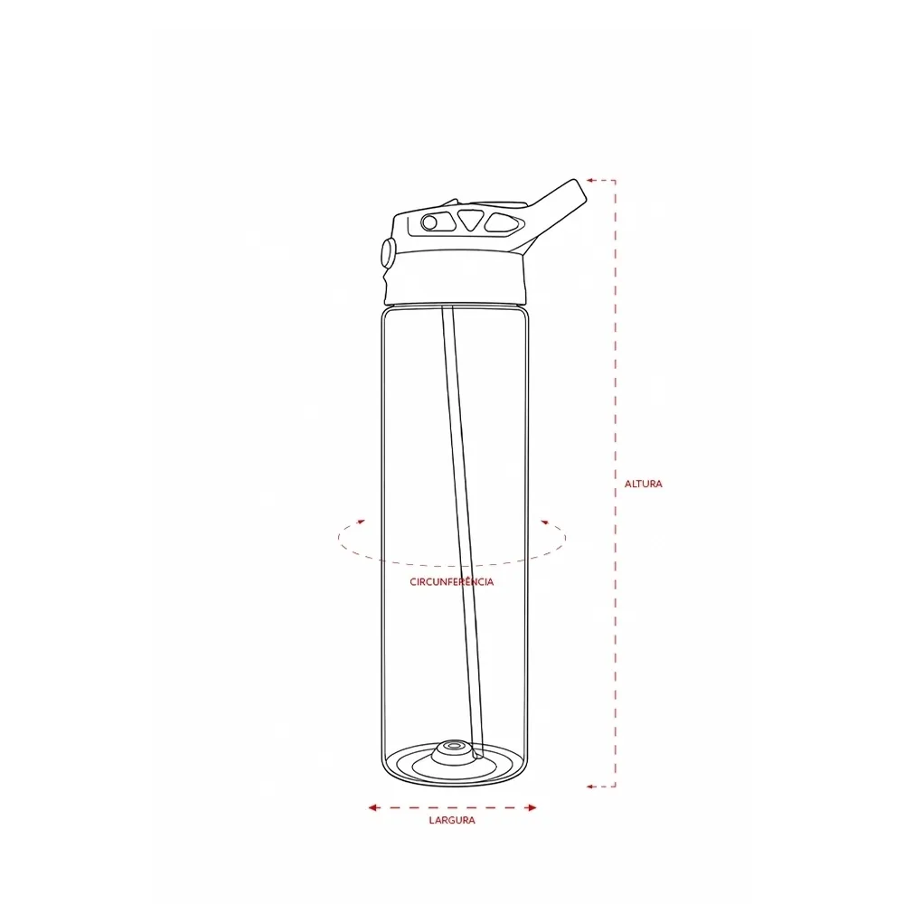 Squeeze Plástico 700ml Squeeze Plástico 700ml
