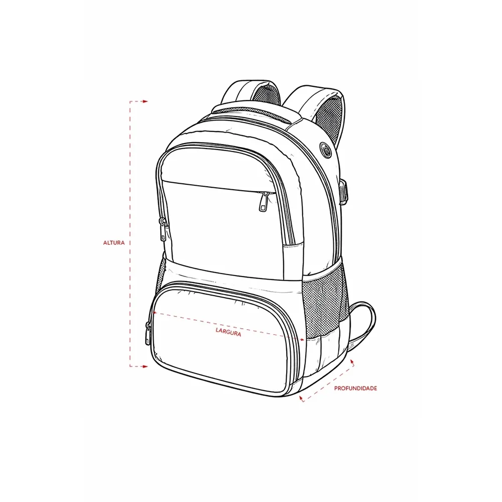 Mochila Poliéster USB 26L