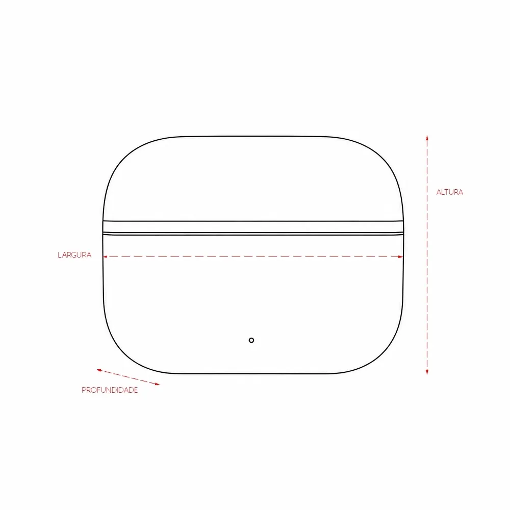 Fone de Ouvido Bluetooth com Case Carregador