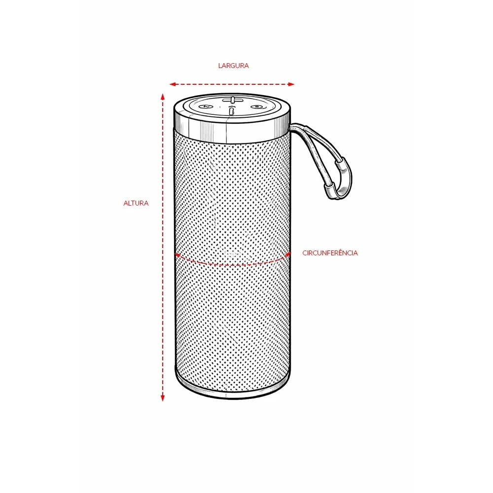 Caixa de Som Multimídia TWS com Luzes RGB