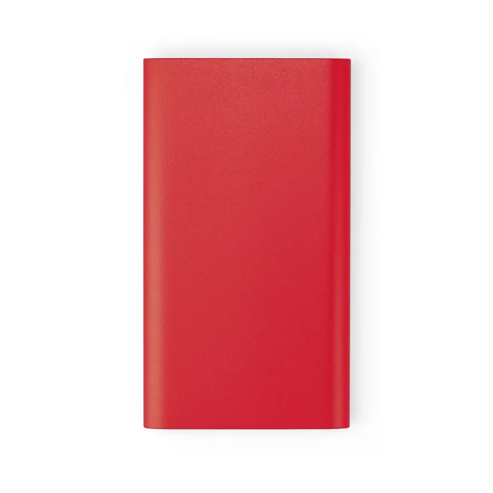 11104. Bateria portátil e carregador wireless em alumínio com bateria de polímero de lítio 4 000 mAh