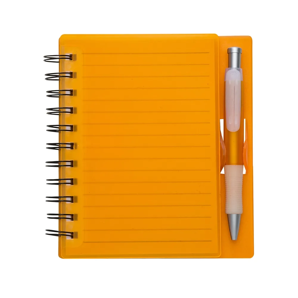 Caderno Plástico com Caneta