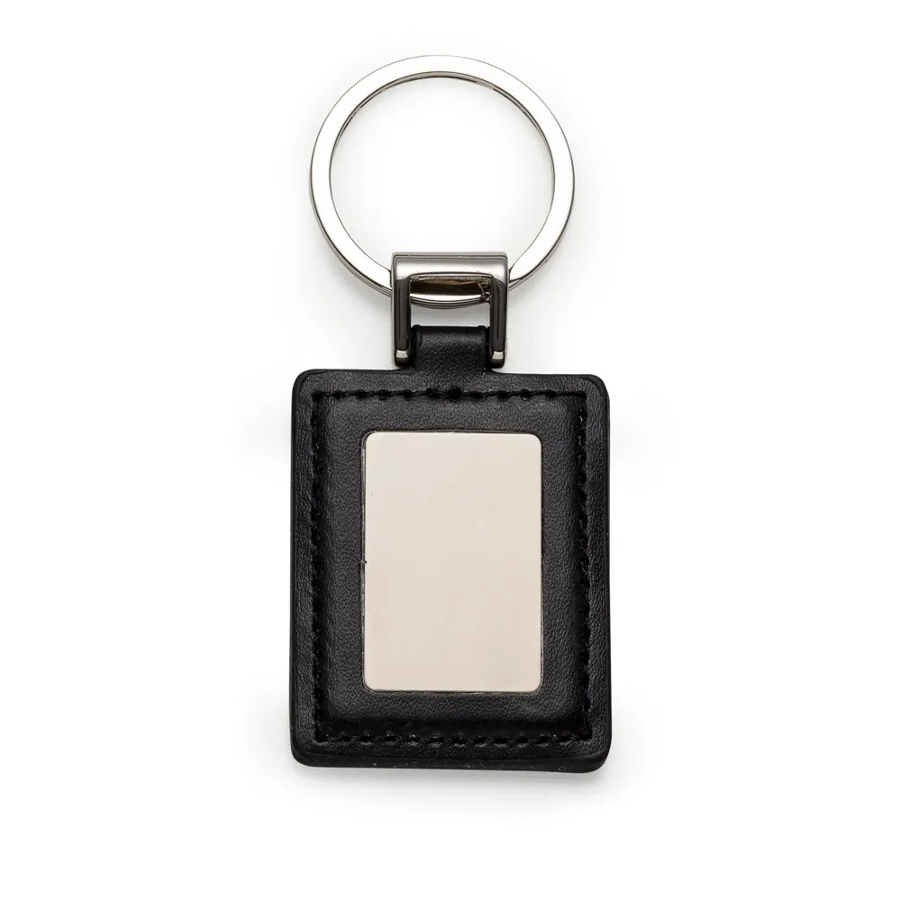 #Chaveiro Couro com Metal