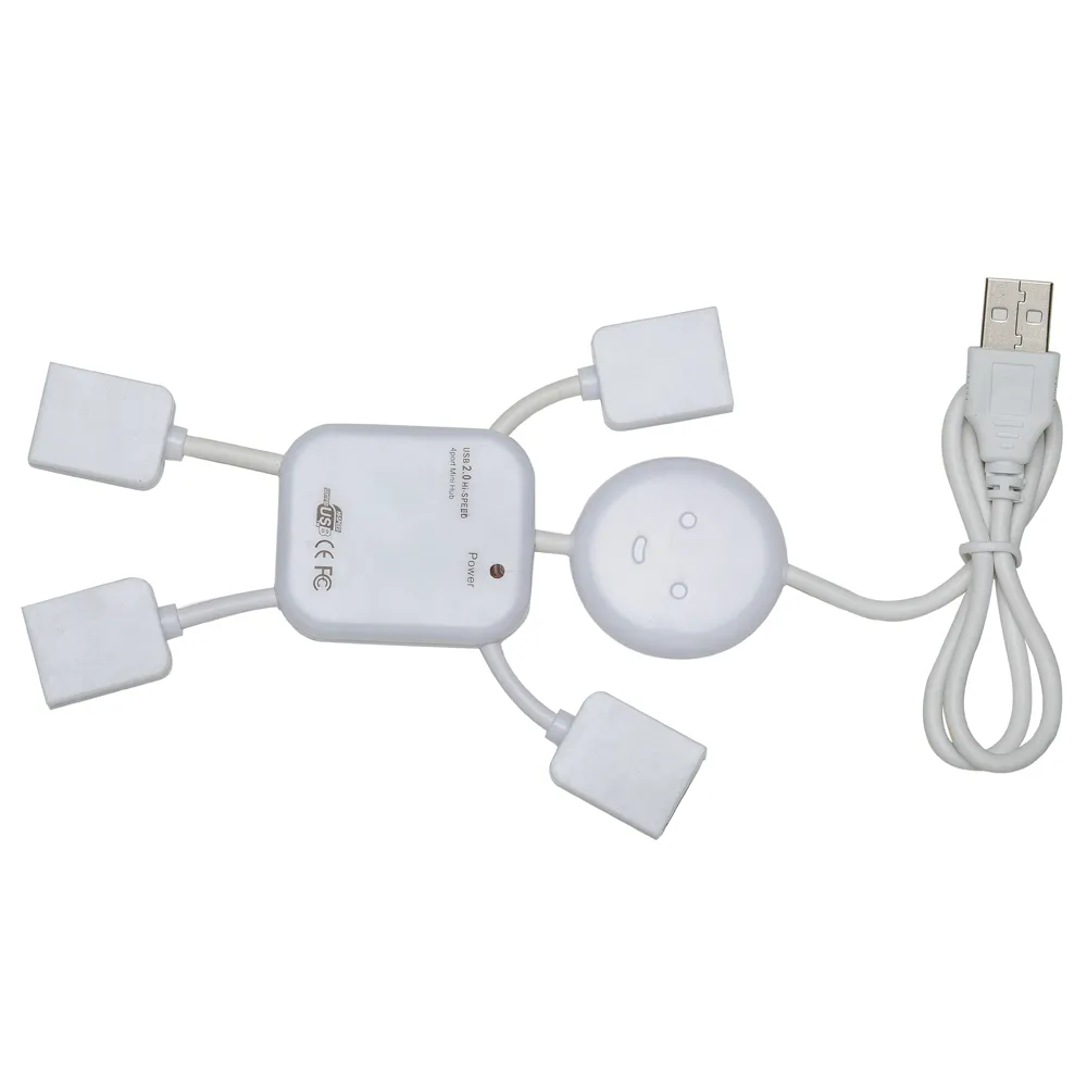 #Hub Plástico com formato de Boneco 4 Entradas USB-12031