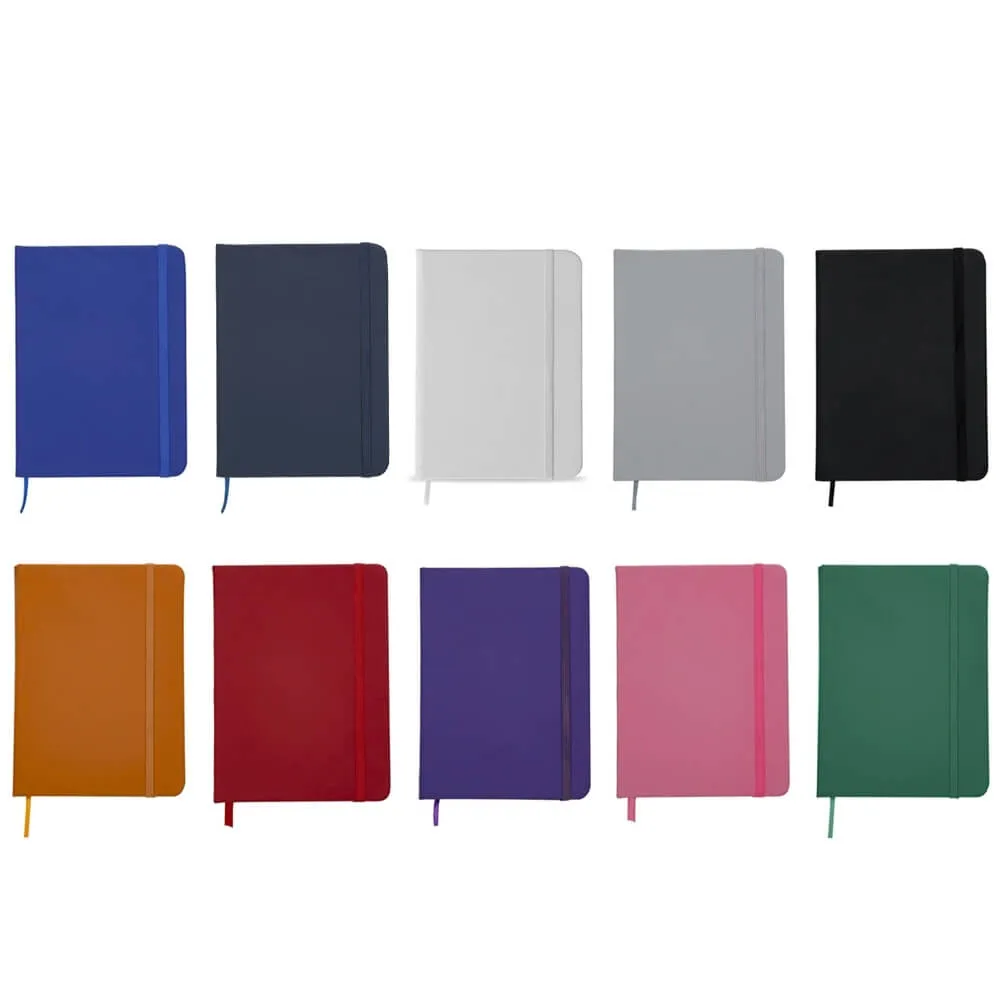 Bloco tipo Moleskine Personalizado 13 x 18 cm