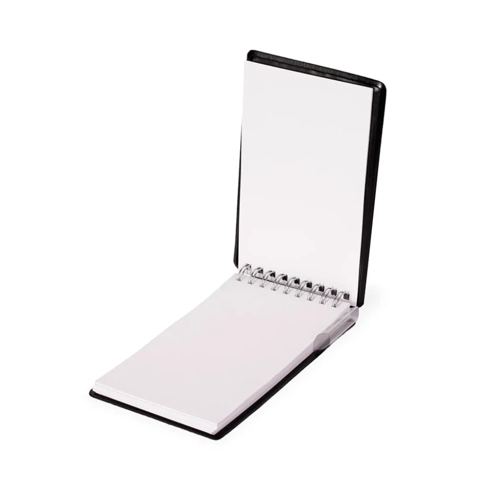 Bloco de Anotações de Couro Sintético 9 x 14,6 cm