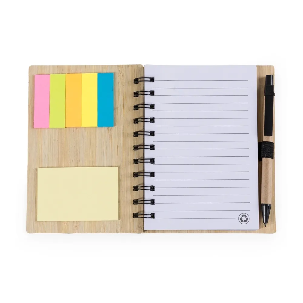 Bloco de Anotações Bambu com Caneta-13776