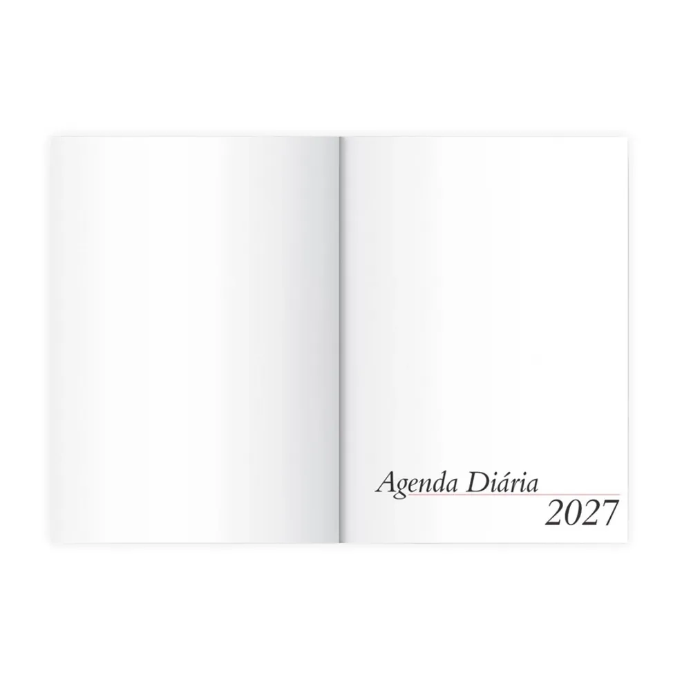 Agenda Diária 2027 com Suporte para Caneta