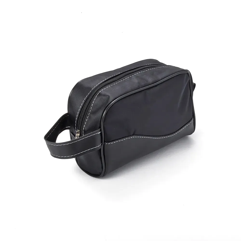 Nécessaire de Couro Sintético e Nylon