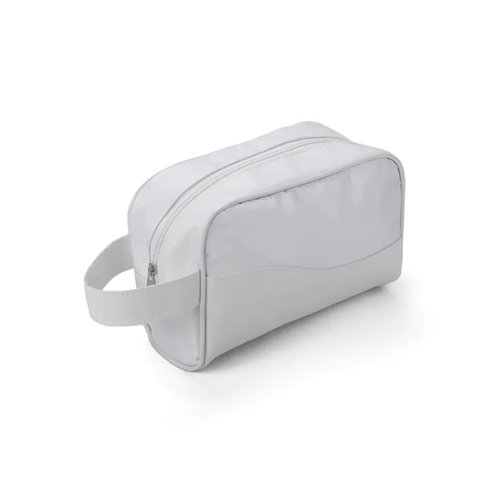 Nécessaire de Couro Sintético e Nylon