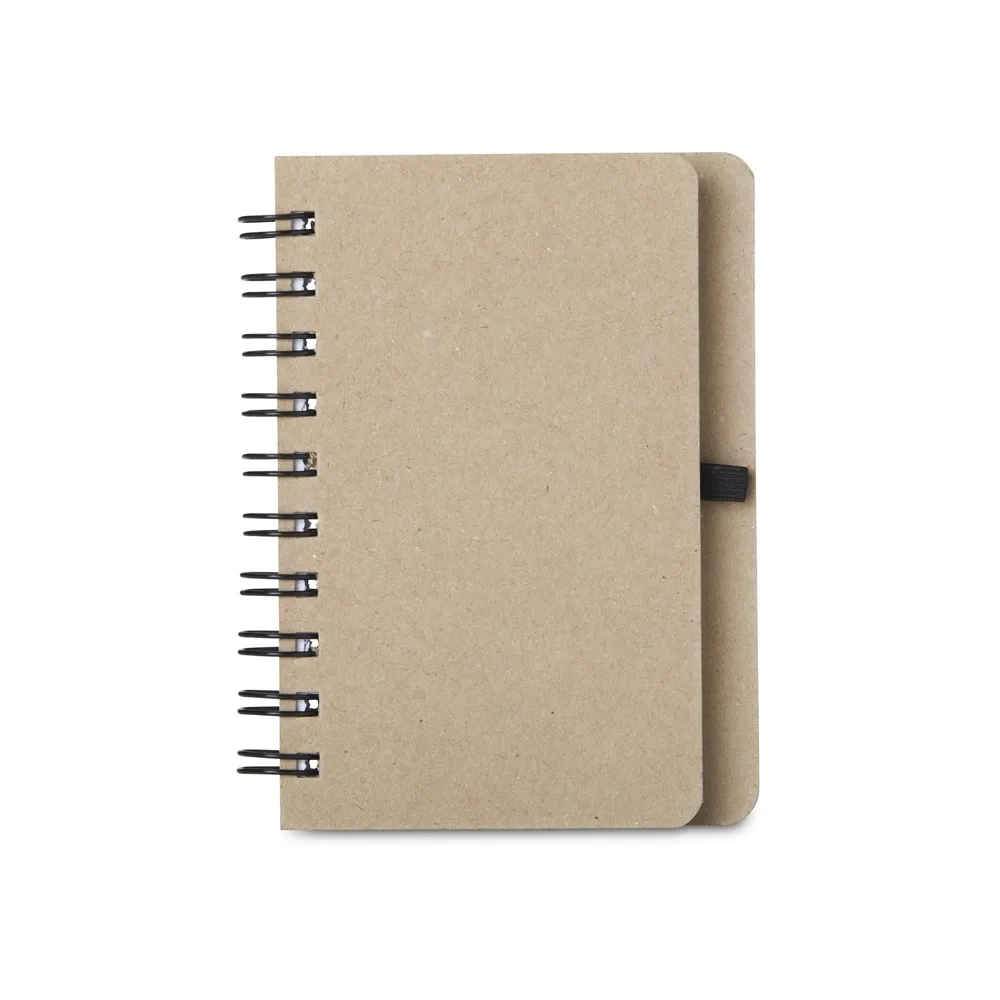 Caderno Kraft com Porta Caneta