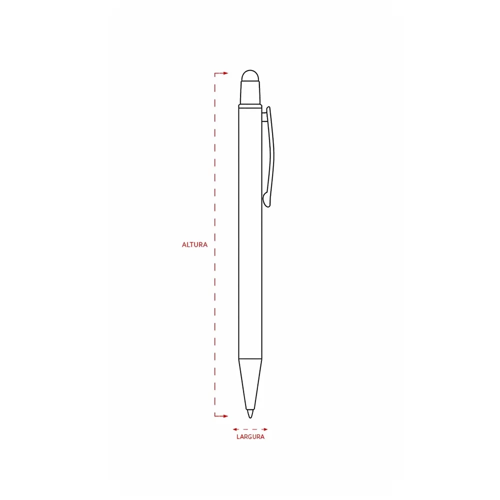 Caneta Metal Touch