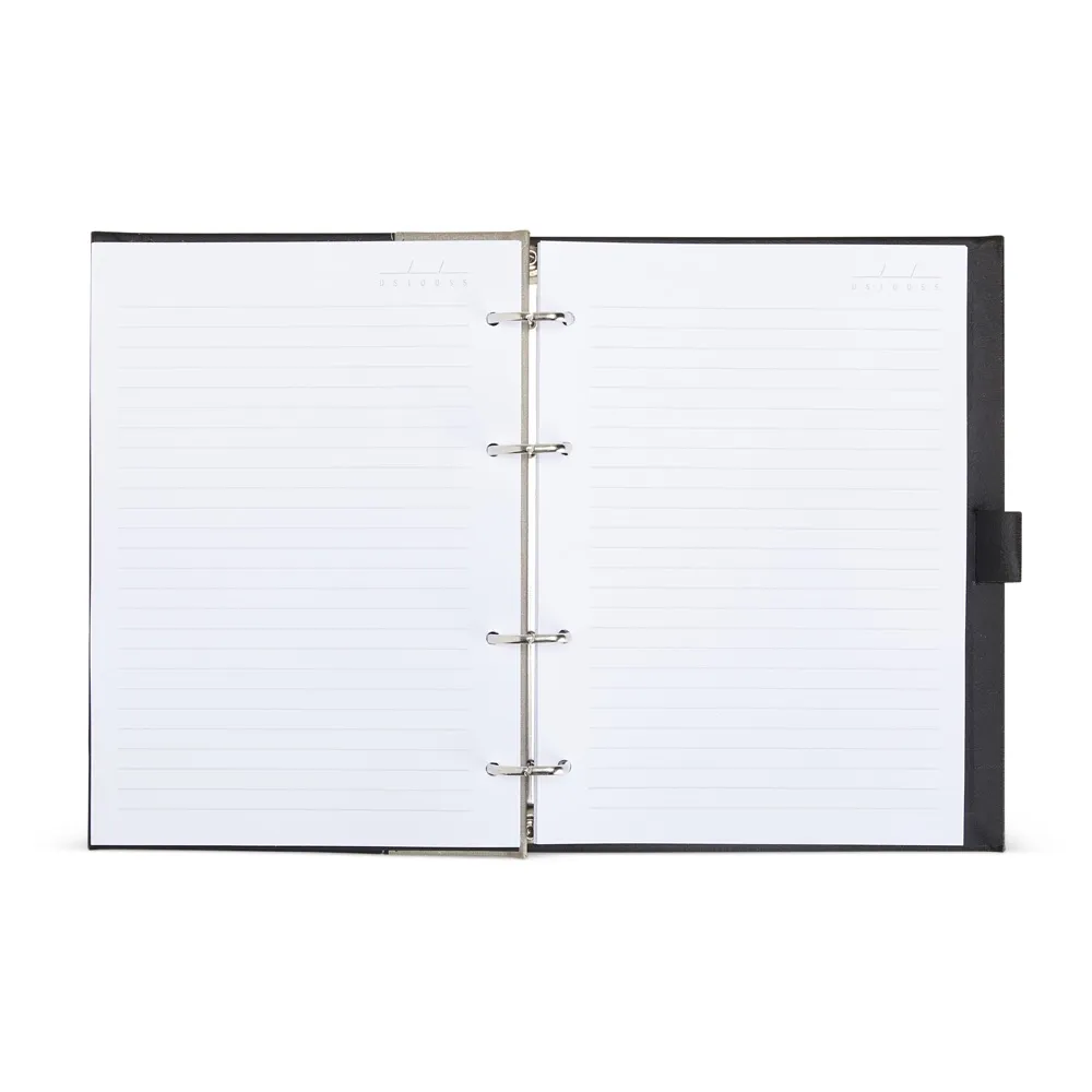 Caderno Fichário de Couro Sintético