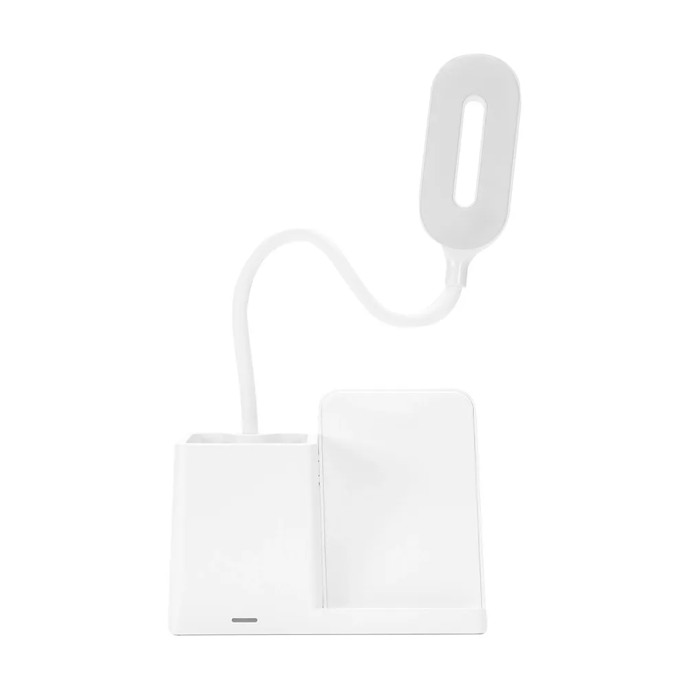 Luminária Led com Carregamento via Indução e Porta-caneta
