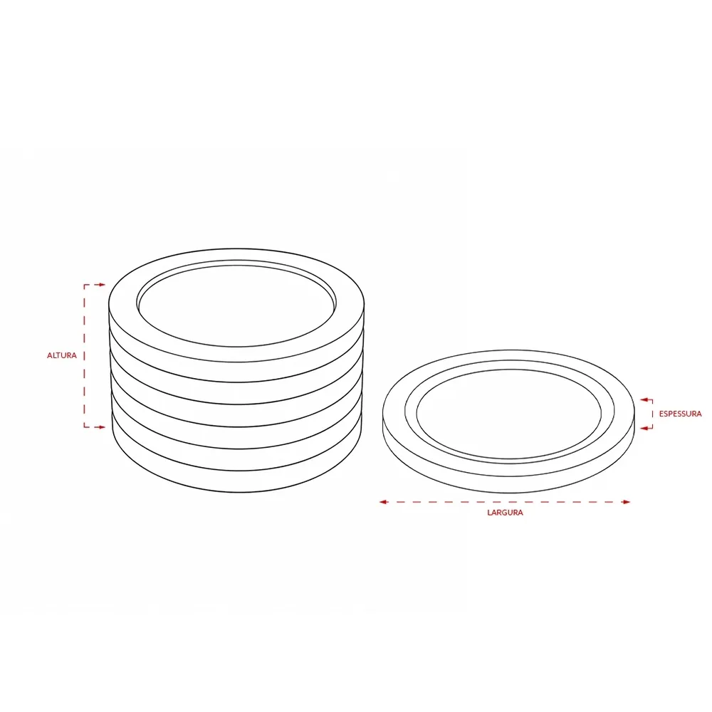 Kit Porta-Copos Bambu 6 Peças