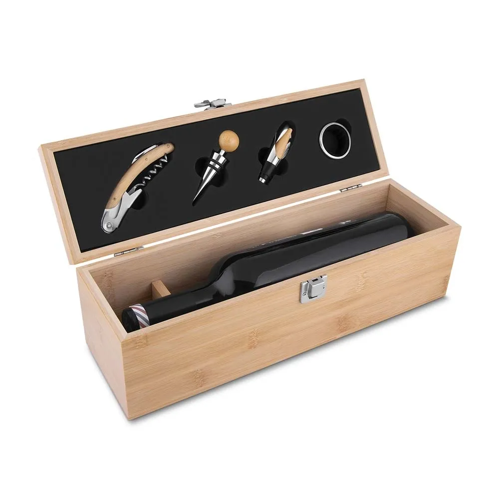 Kit Vinho Bambu 4 Peças