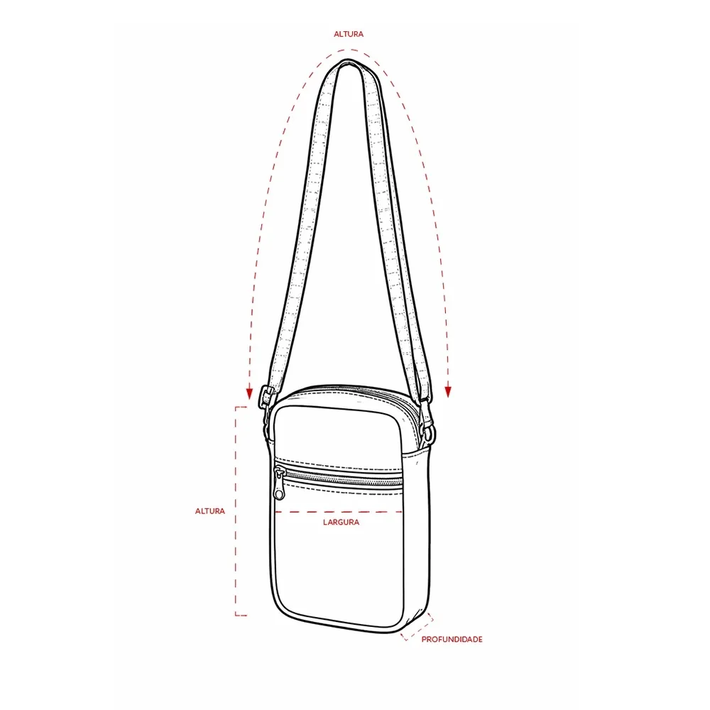 Bolsa de Ombro Couro Sintético 