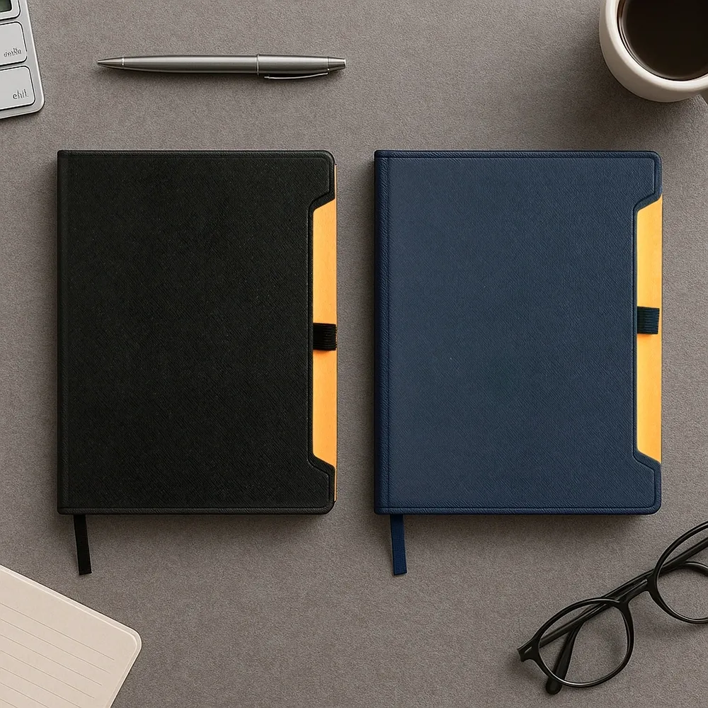 Caderneta Couro Sintético