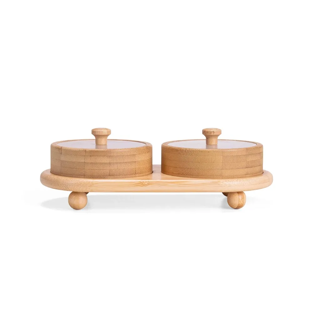 Conjunto Potes Bambu 2 Peças