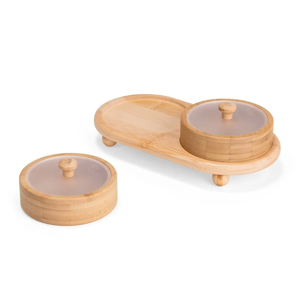 Conjunto Potes Bambu 2 Peças