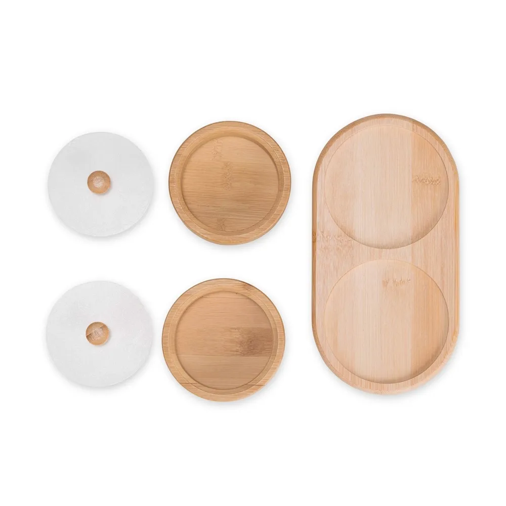 Conjunto Potes Bambu 2 Peças