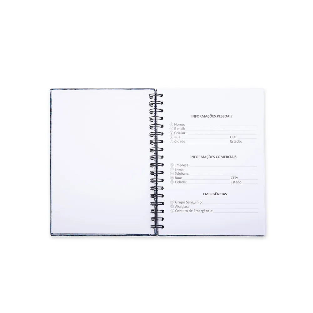 Caderno Holográfico Com Pauta