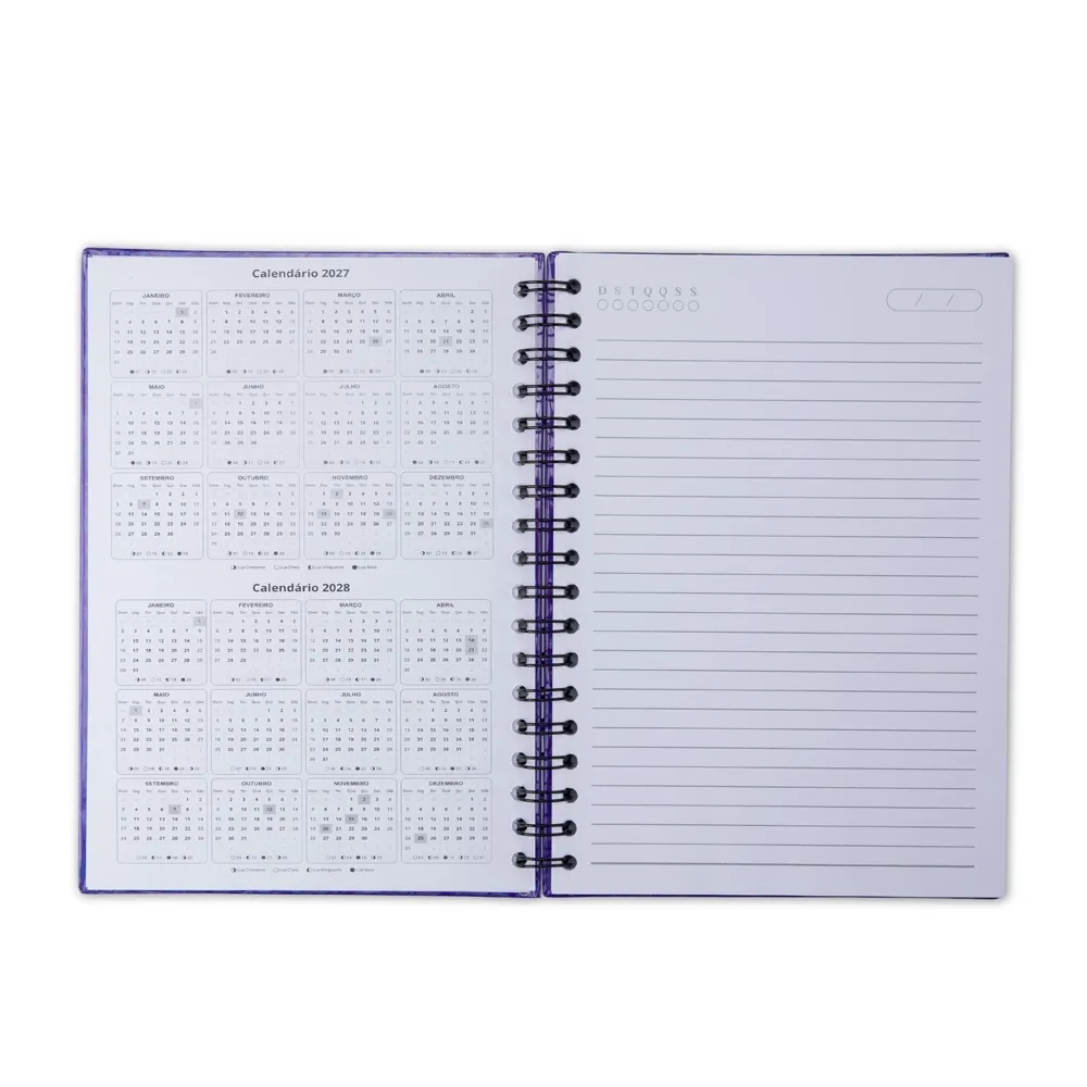 Caderno Holográfico Com Pauta