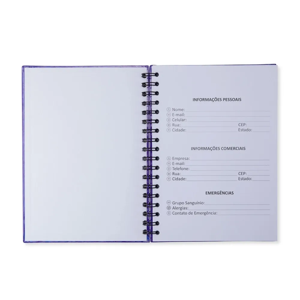 Caderno Holográfico Com Pauta