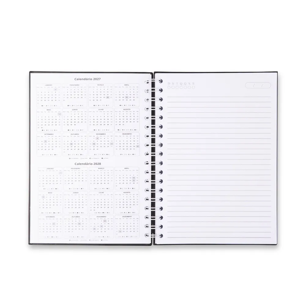 Caderno Capa Fosca Com Pauta