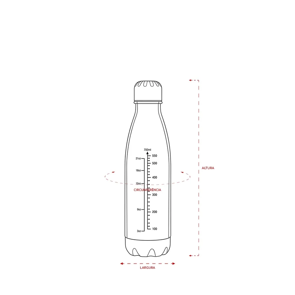 Garrafa Plástica 750ml