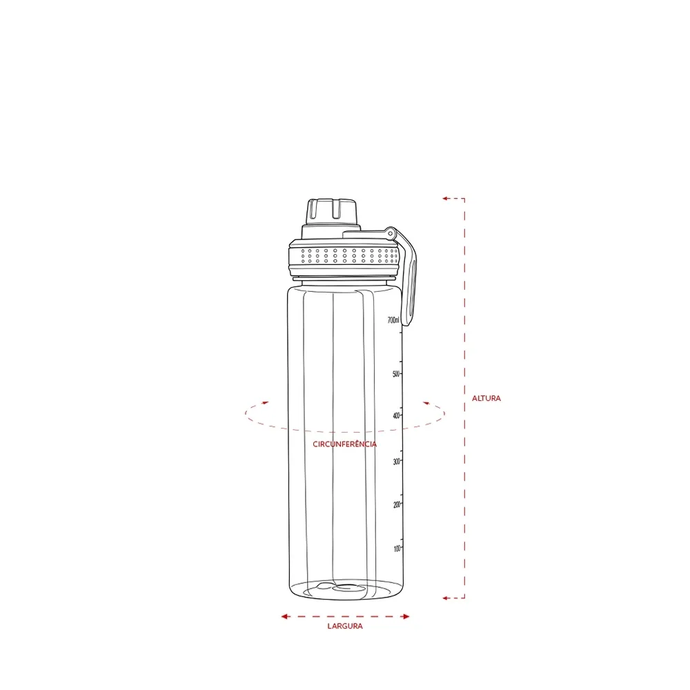 Garrafa Plástica 750ml