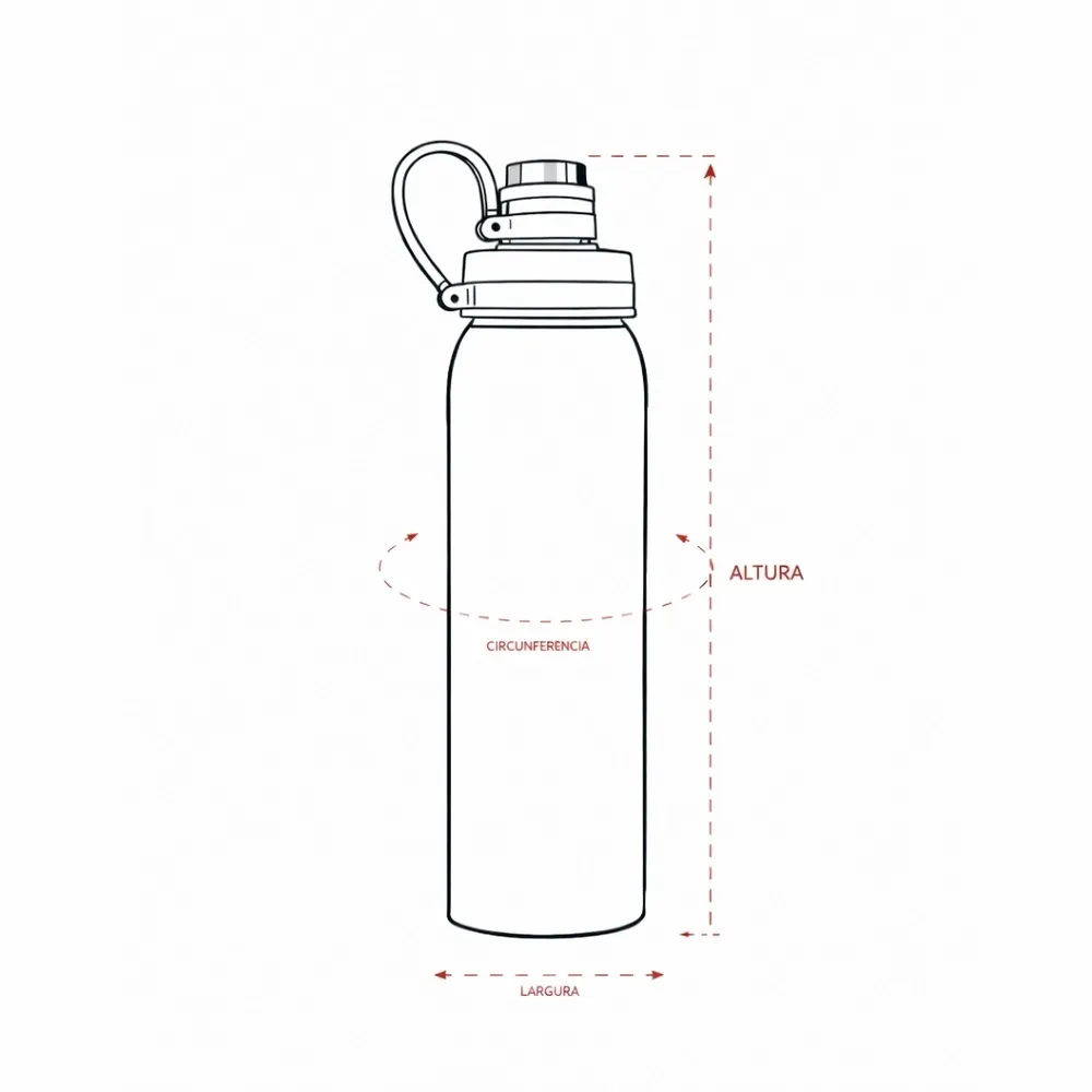Garrafa Inox 800ml