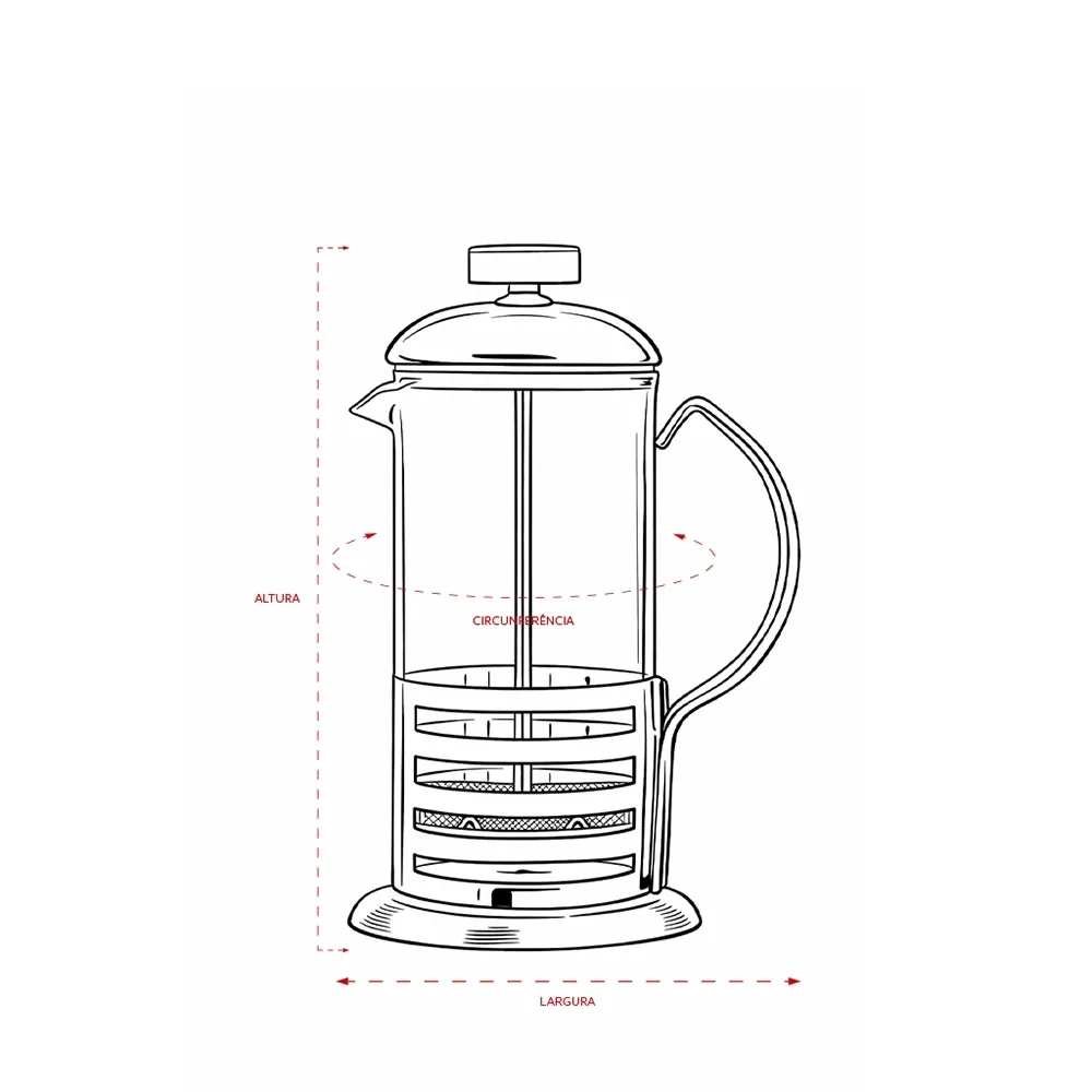 Cafeteira Prensa Francesa 350ml