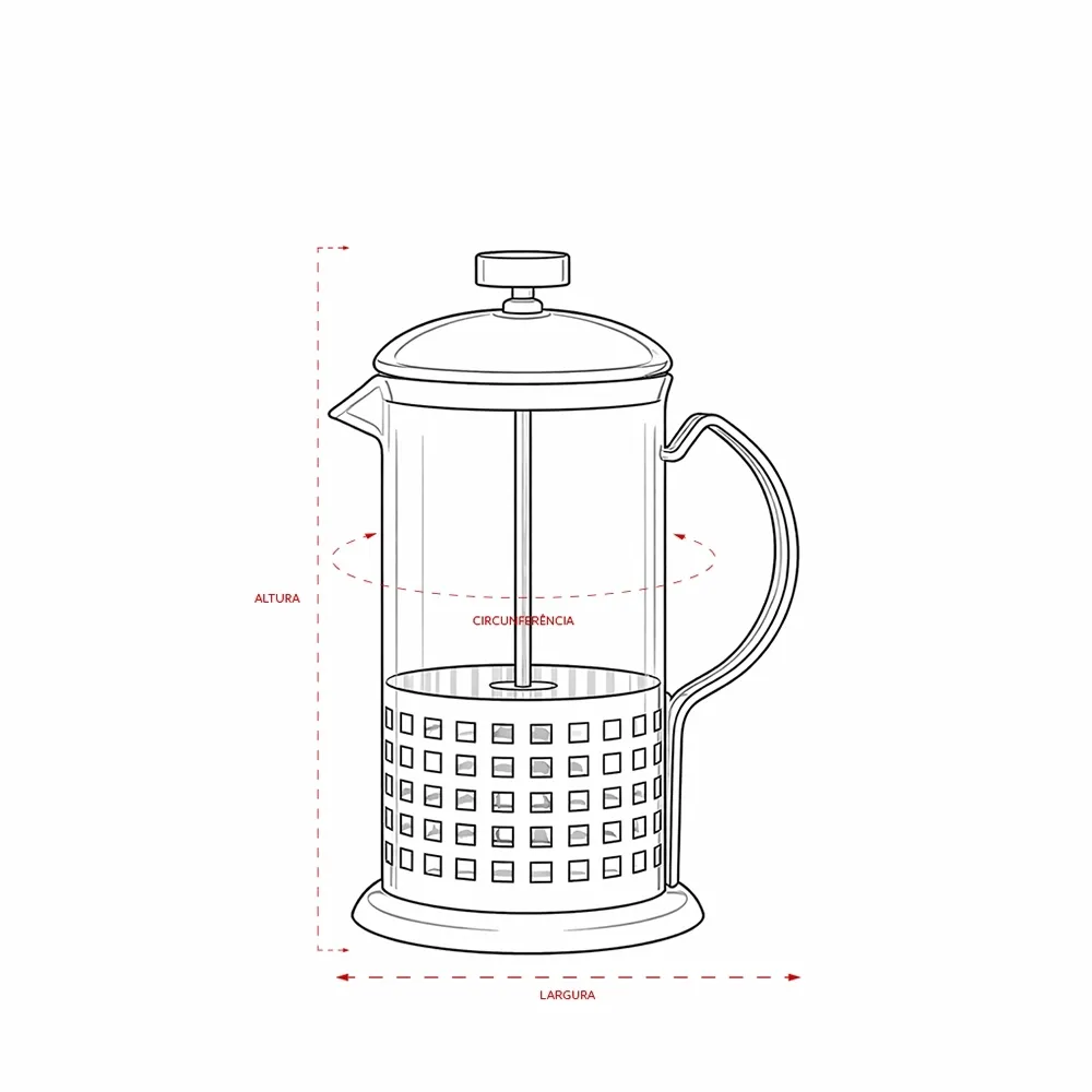 Cafeteira Prensa Francesa 600ml
