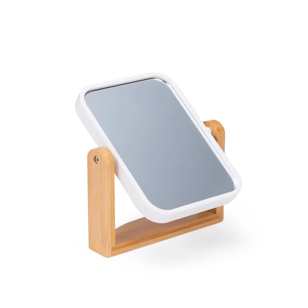 Espelho de Mesa Retangular Bambu.