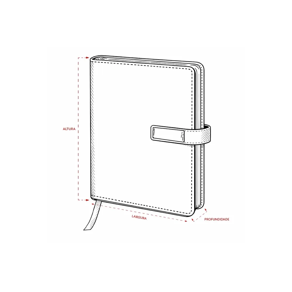 Caderneta Couro Sintetico