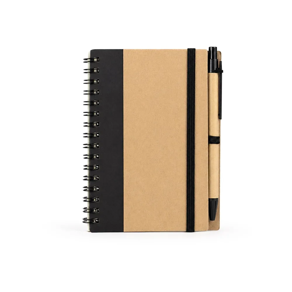 Caderno Ecológico com Caneta Caderno Ecológico com Caneta
