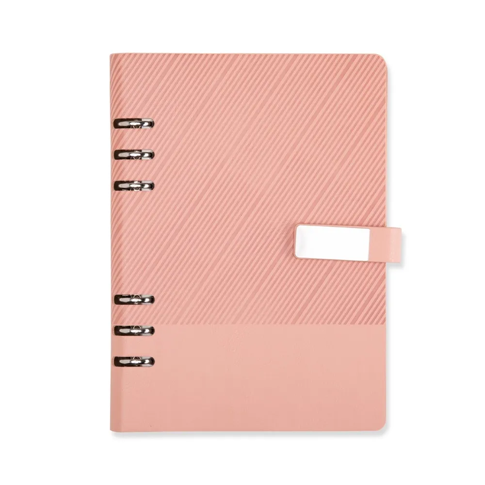 Caderno Fichário Couro Sintético