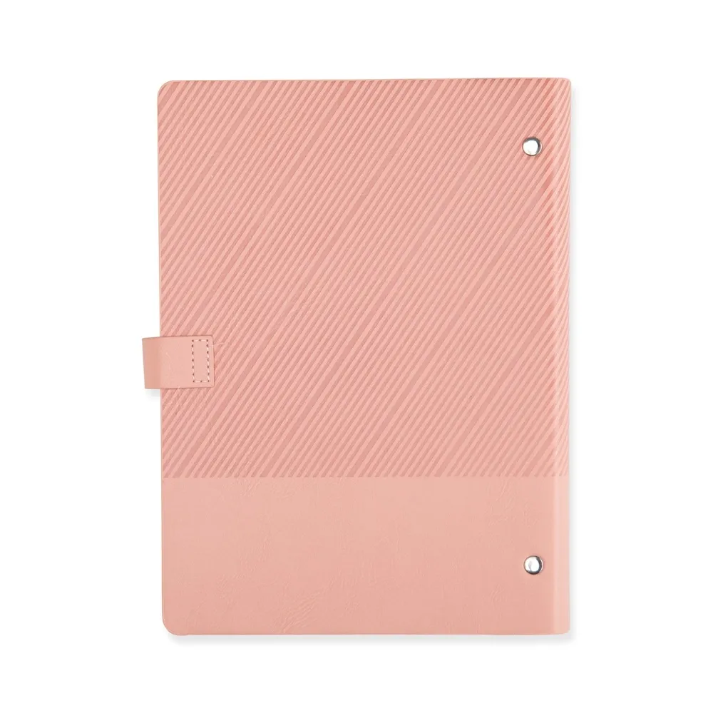 Caderno Fichário Couro Sintético